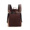 Handmade Vintage 100% Pure Buffalo Leather Backpack Rucksack Travel College Bag