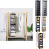 Space-saving Gray Hanging Storage Bag For Bedroom Wardrobe Organization