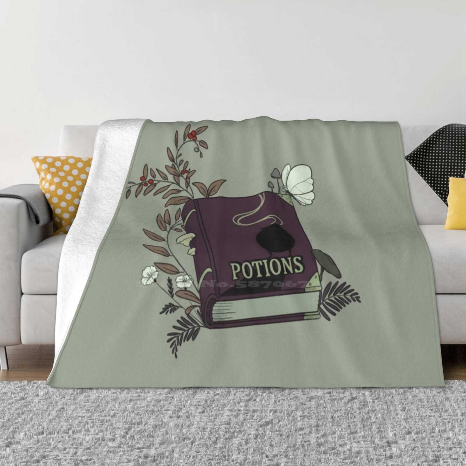 Зелья Высшее Качество Удобная Кровать Диван Мягкое Одеяло Зелья Книги Природа Ведьминские Атмосферы Колдовство Фэнтези Магия Эстетика 30x40in