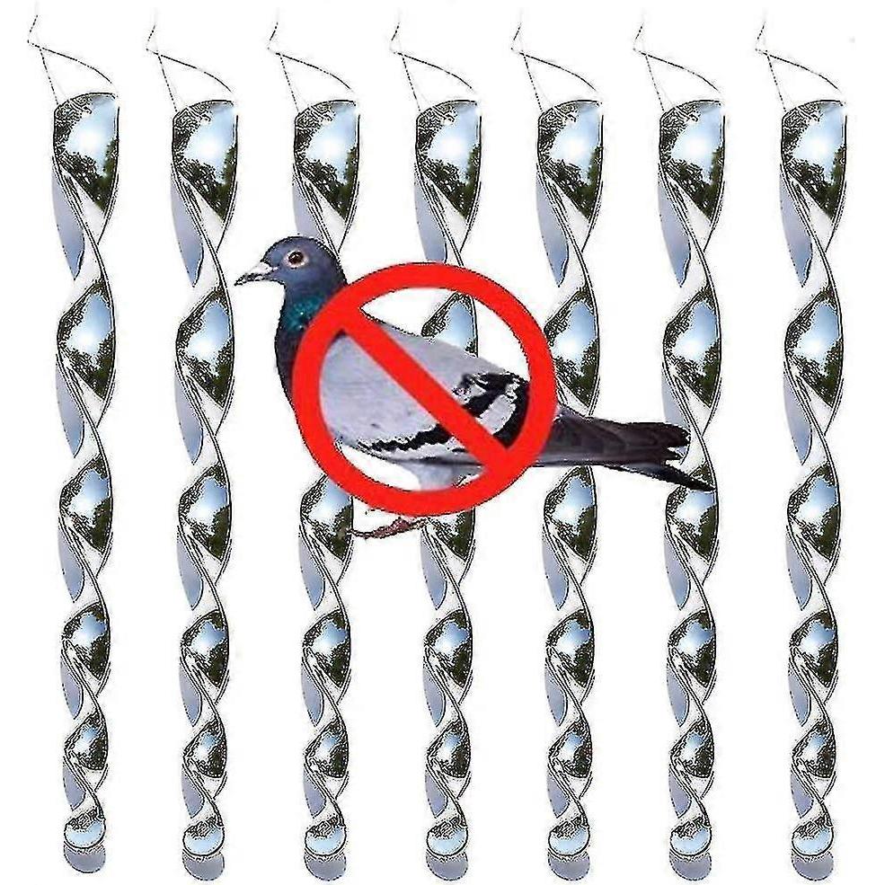12 Pieces Reflective Wind Spiral Bird Scare Reflective Bird Repellent Garden Decoration For Balcony And Garden GuanGuan