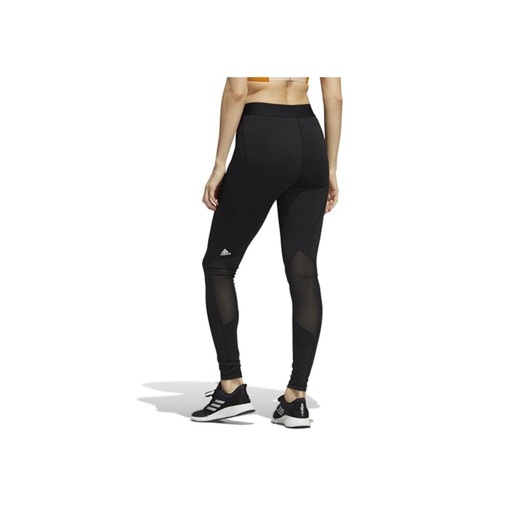 Adidas High Waist Solid Color Fitness Leggings Women Bottoms Black GR8040