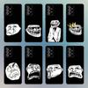 T-Trollfaces Comics Memes Phone Case For Samsung S25,S24,S21,S22,S23,S30,Ultra,S20,Plus,Fe,Lite,Note,10,9,5G Black Cover