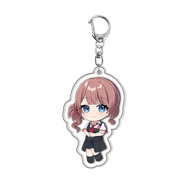 World Project Acrylic Keychain Game Related Products Girl Gift Key Rings Souvenir Cute Pendant