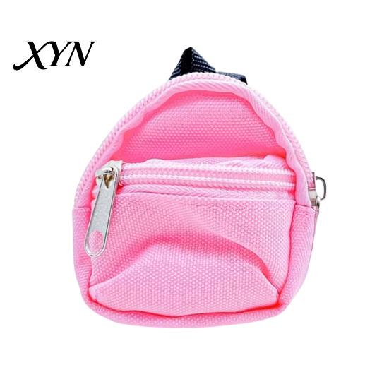 Compact Earphone Case Mini Backpack Coin Purse, Scratch Resistant Zippered Compartment Keychain Pouch Bag, Waterproof Oxford Cloth Decorative Bag