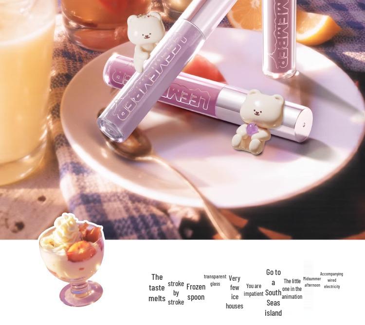 LEEMEMBER Water Essence Series: Lychee Melon Lip Gloss, Chocolate Matte Lipstick, Affordable Lip Glaze