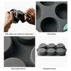 Silicone Cake Mold 6/12-Cavity Mini Fluted Tube Pan BPA-Free Non-Stick Small Cake Baking Mold Food Grade Silicone Mold Gifts for Bakers Mother's