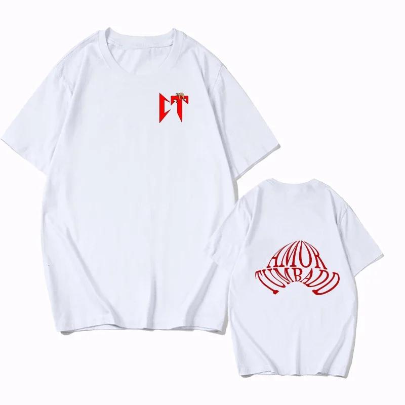 Men's Loose Fashion Pattern Summer Short Breath Solid Color T-shirt Pure Cotton European Fashion Casual Men's Top