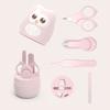 Animal Shape Hot Sell Baby Nail Manicure Kit Cute Owl Shape Case Pink Baby Nail Clipper Set Popular Gift Beauty Care Set