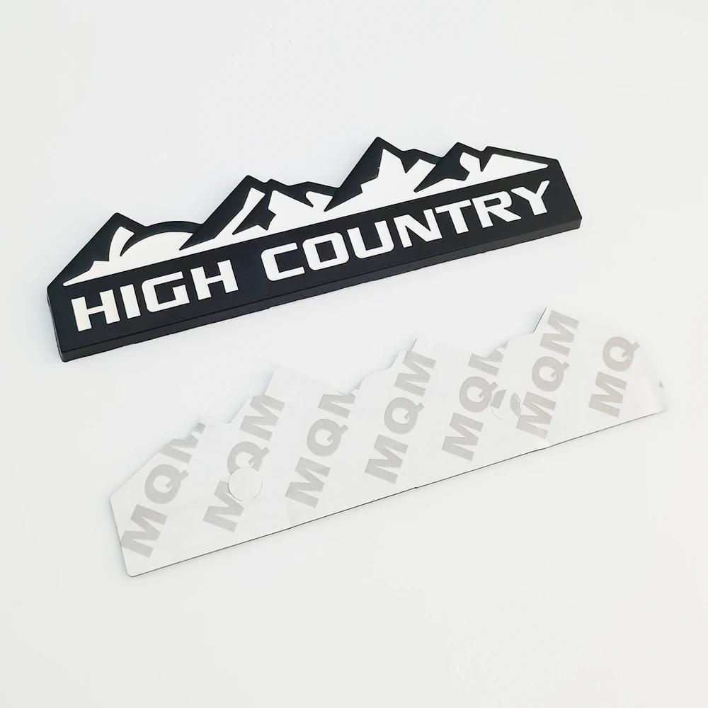 3D Metal HIGH COUNTRY Emblem Badge Alloy Decoration Grille Sticker Car Rear Trunk Fender Side Decal for Chevrolet Accessories