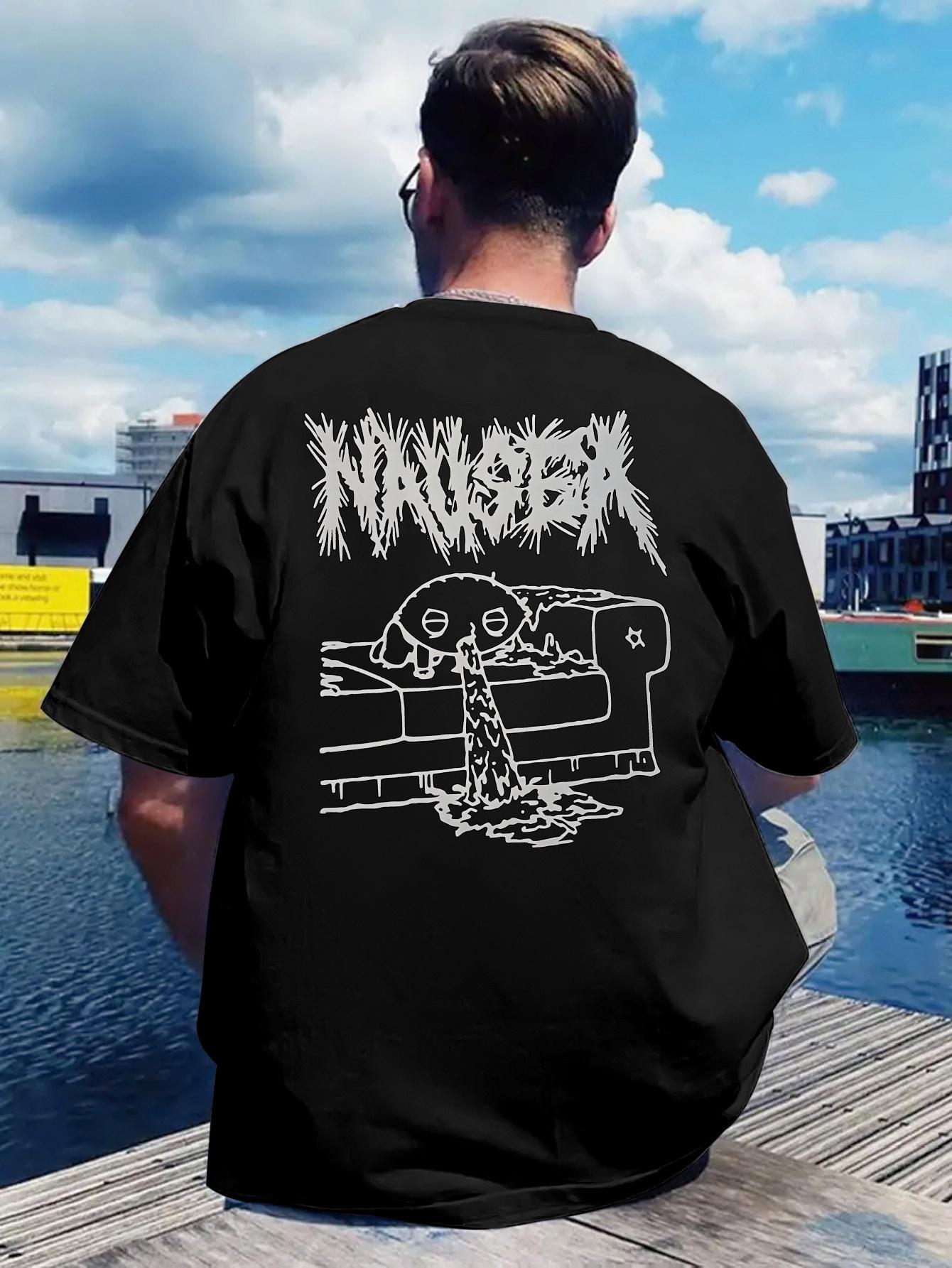 

Retro Rock Band Print T-shirt XXXL