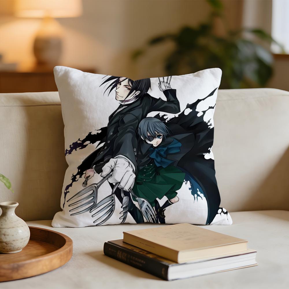 

Anime BBlack BButler Cushion Cover Short plush pillowcase for bed sofa carwashable 30x30cm