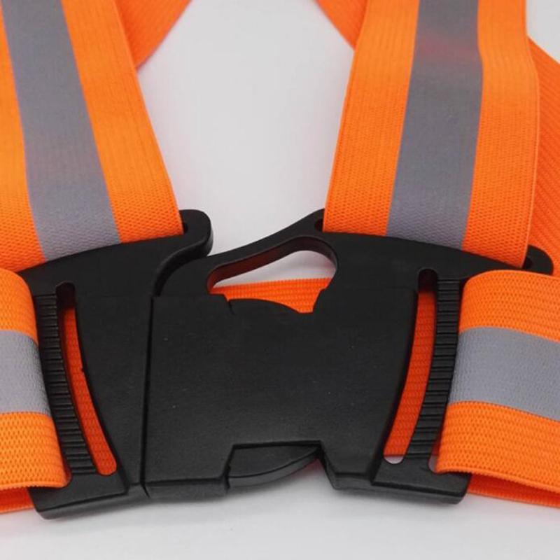 4CM Elastischer Gürtel Reflektierende Schnalle Verkehrssicherheitsgeschirr Hohe Elastizität Atmungsaktivität Verstellbar Nachtlaufschutz