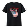 American Patriotic Basketball 4th Of July Usa Flag Unisex Boys T Shirt Vintage Slightly Stylish Top For Everyday Wear