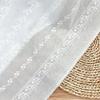 2Yards 130cm Width White Pure Cotton Hollowed-out Embroidered Fabric, Water-soluble Shirt Cotton and Skirt Fabric BL-369