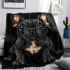 French Bulldog Sausage Dog Print Flannel Blanket,High Quality Comfortable for All Seasons,Home Decor,Warmth and Comfort,Perfect for Christmas Gifts