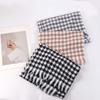 Thickened Y2K Checkered Scarf Korean Style Winter Cashmere Shawl Knitted Houndstooth Scarf  Unisex