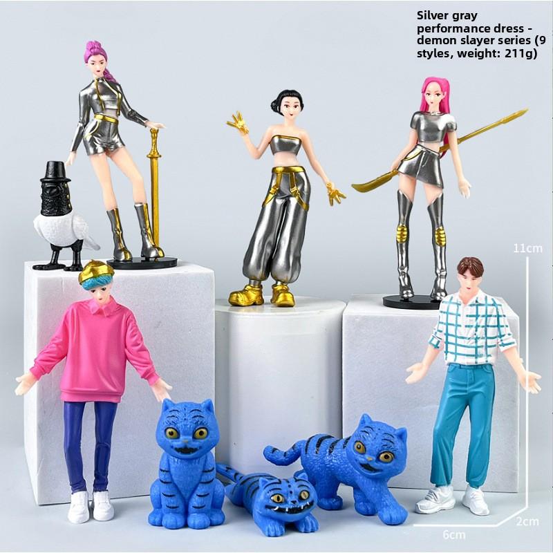 K-Pop New Demon Hunter Girl Group Men's Group Figure Model Blind Box Tide Play Doll Ornament