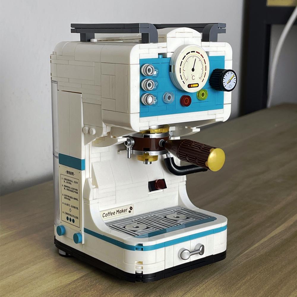 Retro Bread & Coffee Machine Building Block Set - Creative  Toy, Adult Simulation Model Coffee Gift, Unique Gift for Men & Women