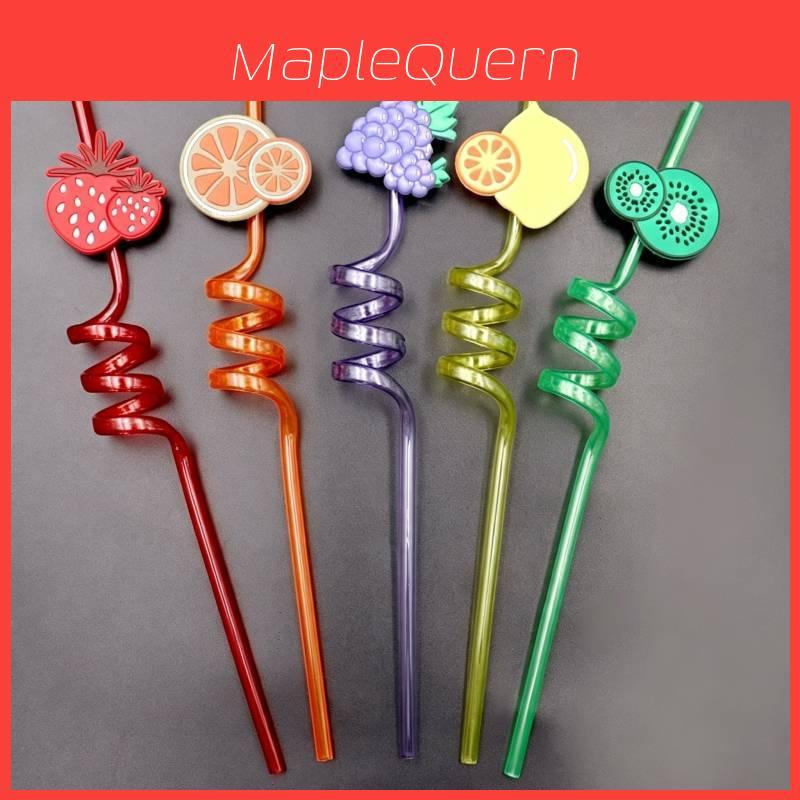 Crystal Drink Watering Straw Set With Creative Shaped Plastic For Parties And Events