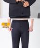 Woodpecker Winter Plus Velvet Dad Suit: Thickened Cotton Jacket & Pants for Middle-Aged & Elderly