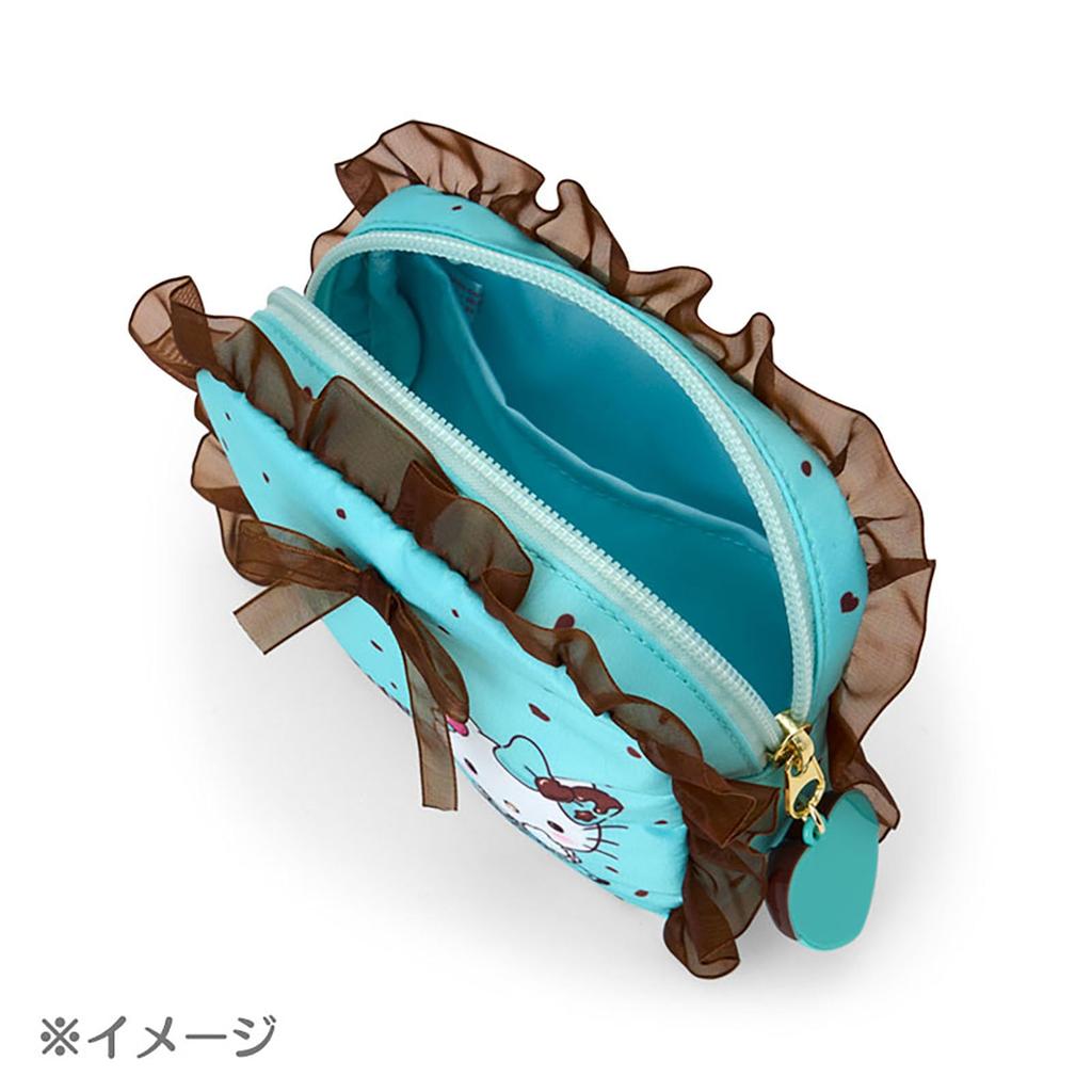 Sanrio Pouch Cinnamoroll ABS Resin Ages 3 and Up 443387 (Chocolate Mint) Polyester, Cotton,