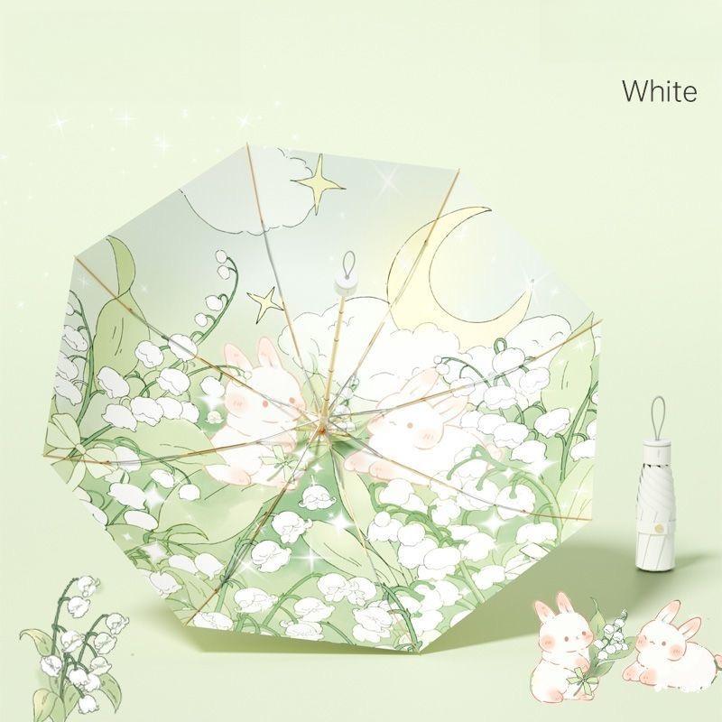 

Good Looks Fully Automatic Sun Umbrella for Women Sun Protection and UV Protection Colorful Plastic Sunshade Fold Umbrella