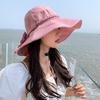 Summer Braided Bowknot Fishermen Hat for Women Wide Brim Fordable Sunshade Lace-up Bucket Cap Korean Girl Lady Travel Visor Hats