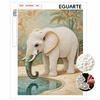Pearl DIY Art Painting Elegant Elephant Handcrafted Picture Indoor Wall Ornament Relaxing Leisure Hobby Exquisite Home Decor Gift
