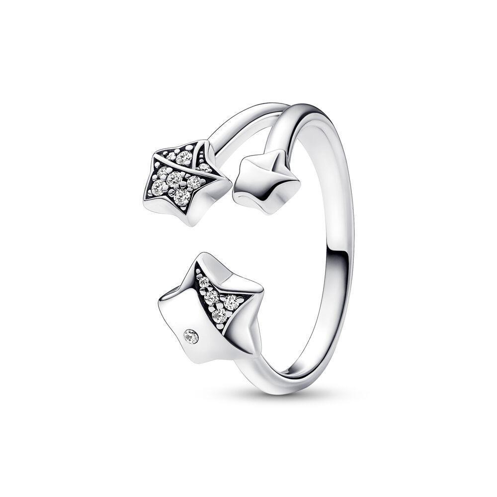 Original 925 Silver Women Finger Rings for Women Silver Colorful Heart Zirconia Stone Daisies Stars Trinkets