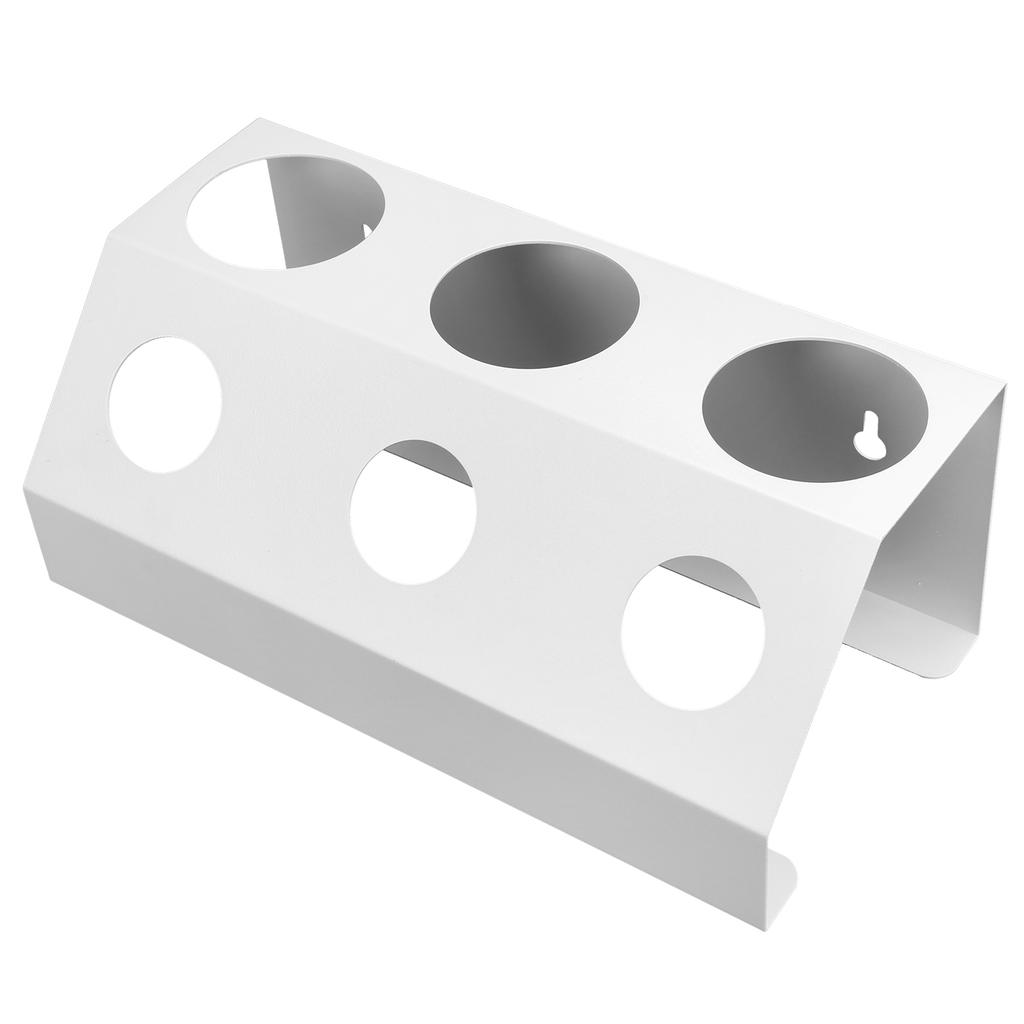 Sodaflaschen Abtropfständer Tischplatte 3 Löcher Flaschen Abtropfgestell mit Unterlage für Küche Esszimmer Weiß