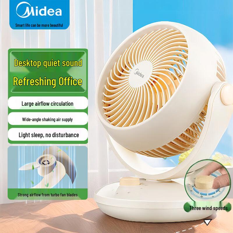 Midea Quiet Oscillating Air Circulator Fan