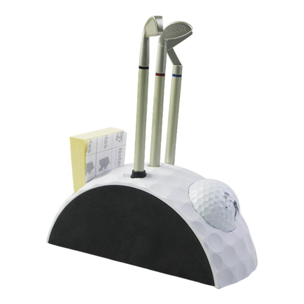 1 Set Golfer Pens Golf Ball Pencil Holder Decoration Golf Pen Set  Golf Clubs