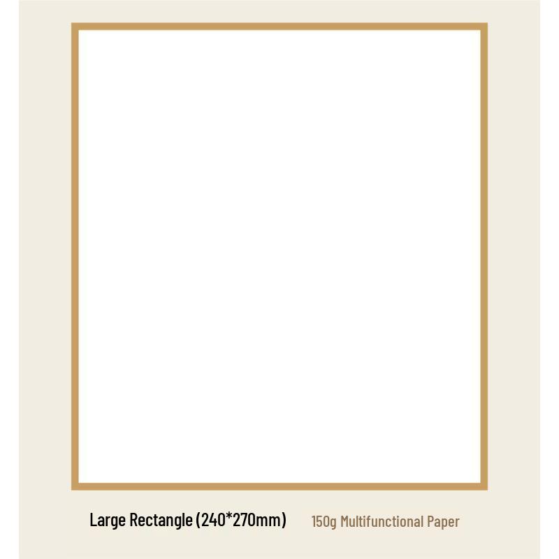 Zun Jue Square Watercolor Paper Sketchboard - Cotton Pulp Blank Bookmark for Watercolor, Marker, Signature, and Anime.