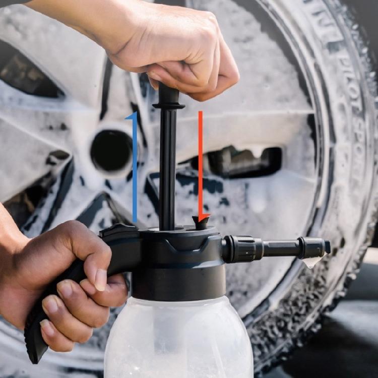 מרסס קצף לשטיפת רכב 2 ליטר משאבה ידנית פנאומטי קצף תותח בקבוק ריסוס קצף שלג