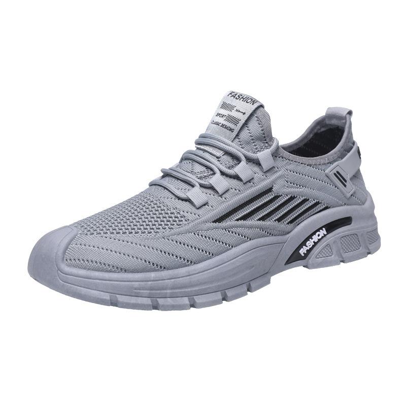 Men's shoes spring and summer new fly-woven mesh shoes men's breathable versatile casual shoes mesh shoes student running sports shoes
