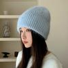 Neuer Perlen-Kaninchenhaar-Strickhut Damen Winter Outdoor Warm Mode Ohrenschützer Wollmütze