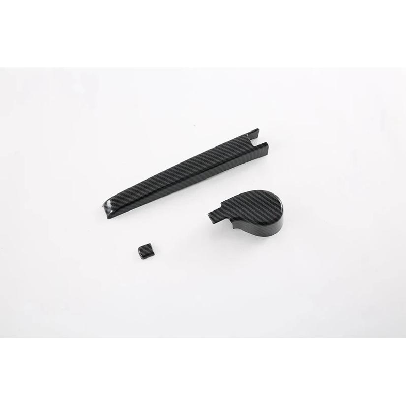 For BYD ATTO 3 Yuan Plus   Carbon Fiber Style Rear Window Wiper Arm Blade Cover Trim Overlay Nozzle Molding Garnish