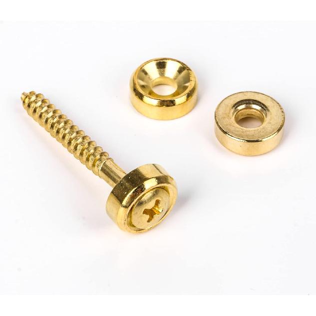 Lovermusic Gold Guitar Neck Joint Ferrules Bushing with Screws Guitar Accessories for Electric Guitar Pack of 20