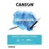 Watercolor Paper Block - Canson - Graduate Aquarelle - 20 Sheets A4 - 250g/m² - Fine Grain