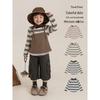 Youyou Girls' Striped Color-Block Long-Sleeve T-Shirt