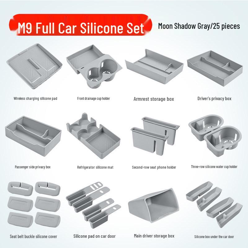 Essential Silicone Mat Set for AITO M7, M8, M9 Interior Decoration - Fits 26 Models