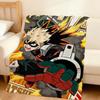 Cool Anime K-Katsuki B-Bakugo Fanart Flannel Soft Warm Plush Blanket Sofa Living Room Pet Hogar Bedroom Gift Home Car Portable