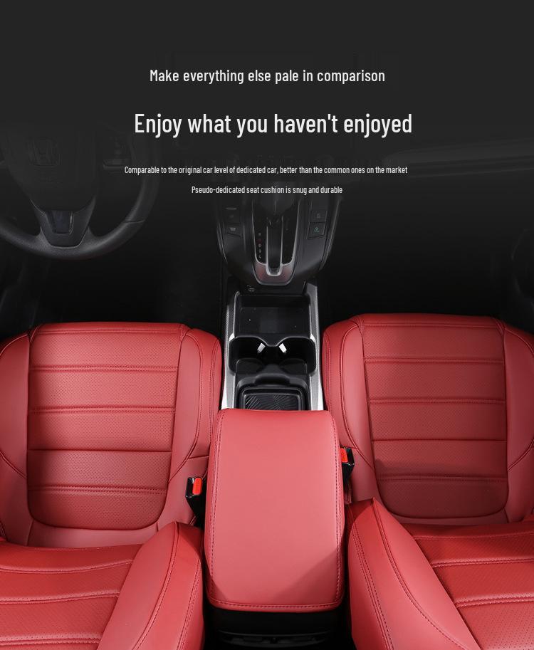 Custom Leather Seat Cover for Honda CRV, XRV, Vezel, Breeze, Integra - Full Wrap Design