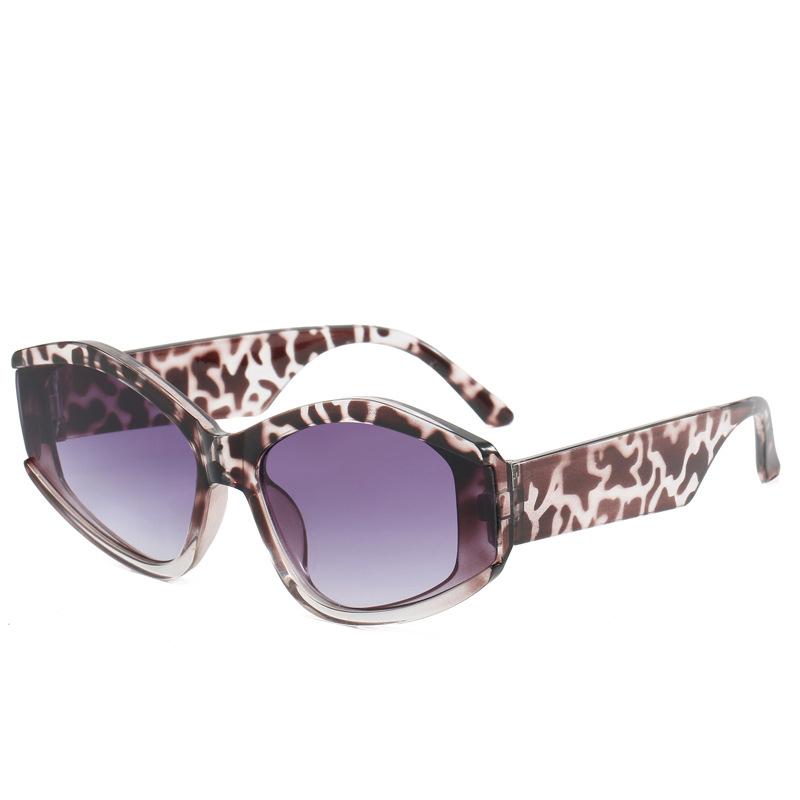 New Fashion Sunglasses Women Shaped Large Frame Decorative Sun Glasses Men Colorful Trendy Full Frame Sungnies Uv400