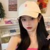 Hat Women's spring and summer tide baseball cap Small face adjustable solid color versatile sunshade cap