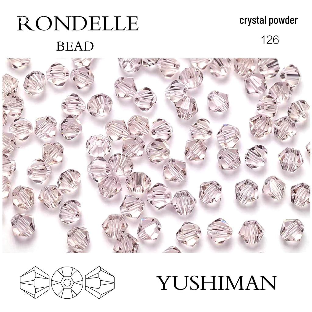 4mm Rhombus Beads - 200 Czech Quality Double Crimp Top Beads for DIY, Shuttle Weaving, and Embroidery