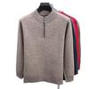 Men's Thick Wool High Collar Sweater - Warm, High Quality Autumn/Winter Knitwear 2025