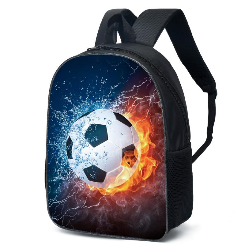 İlk ve Ortaokul Çocukları Erkek ve Kız Çocuklar için Futbol Okul Çantası Çift Omuz ve Sırt