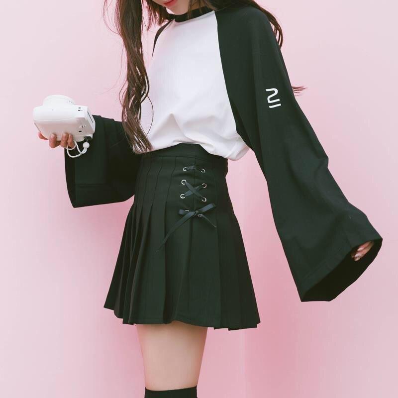 Spring Summer Shorts Skirt Women High Waist Sexy Mini Skirts for Girls School Short Pleated Kawaii Japanese Skirt