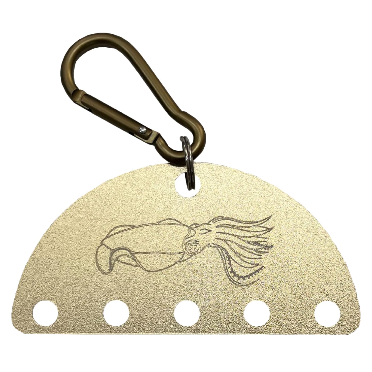 Taka Sangyo A-0115 Egi carabiner holder champagne gold 50×100×1mm золотой